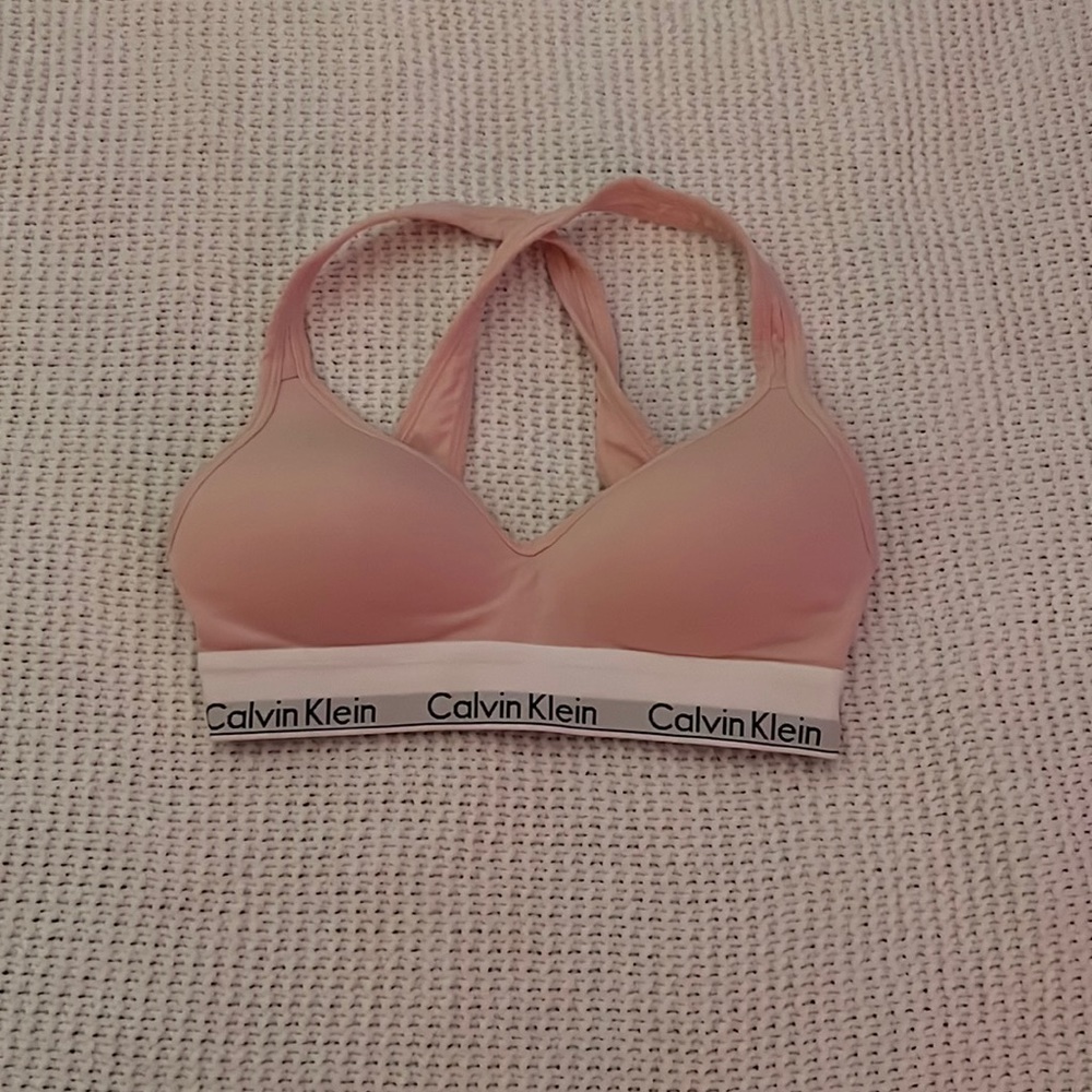 Calvin Klein lightly lined racerback bralette